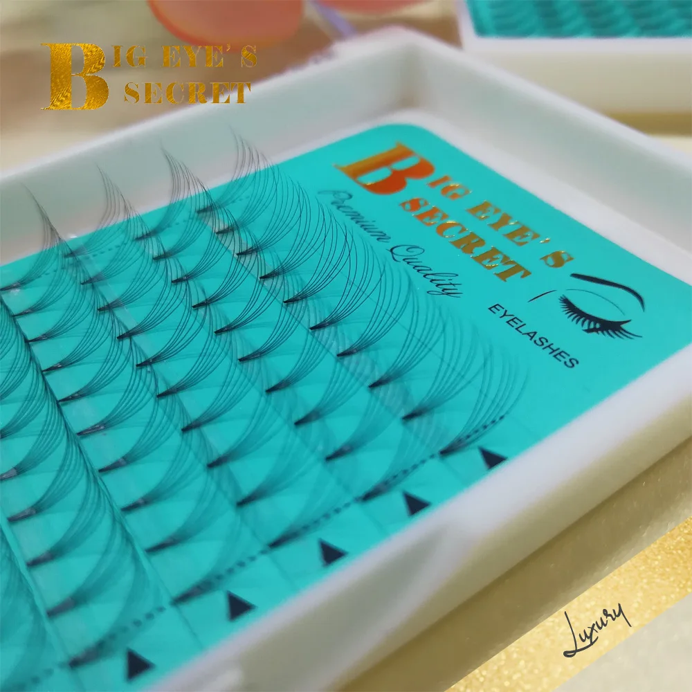

Big eye's secret Premade Volume Fans Lash Russian Volume Professional Eyelash Extensions C/D Curl Eyelashmink individual eyelash