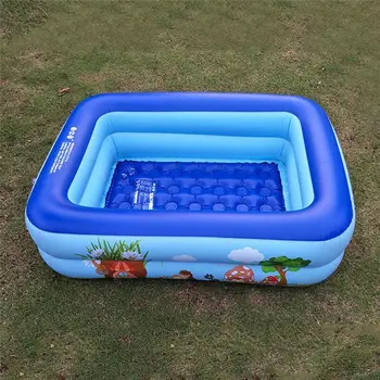 

PVC Pool Ground Swim Swimming Square 120x70x35cm Outdoor Playing Above Kids