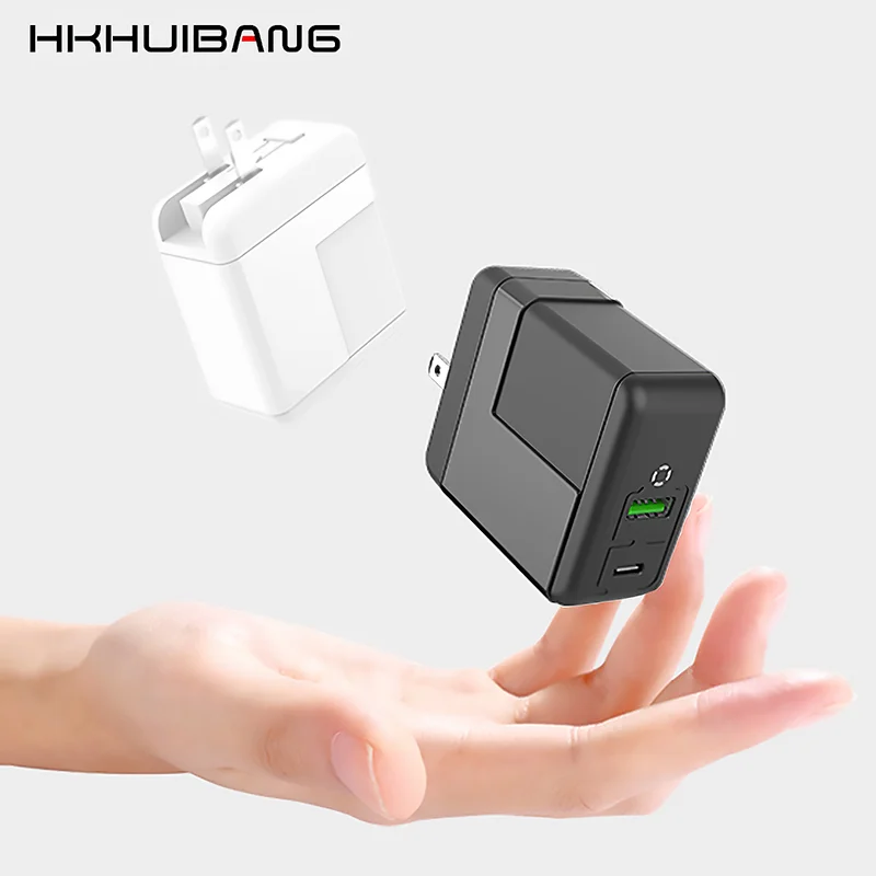 HKHUIBANG USB зарядное устройство портативное быстрое зарядное устройство QC3.0 для huawei Xiaomi samsung QC3.0 дорожный адаптер type-c PD зарядное устройство для iPhone 11