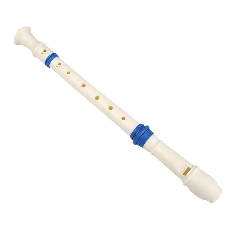 Musical Plastic Music 8 Holes Soprano Descant Flute Recorder with Cleaning Stick