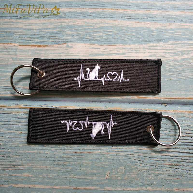 a lovely cat key chain rings 1