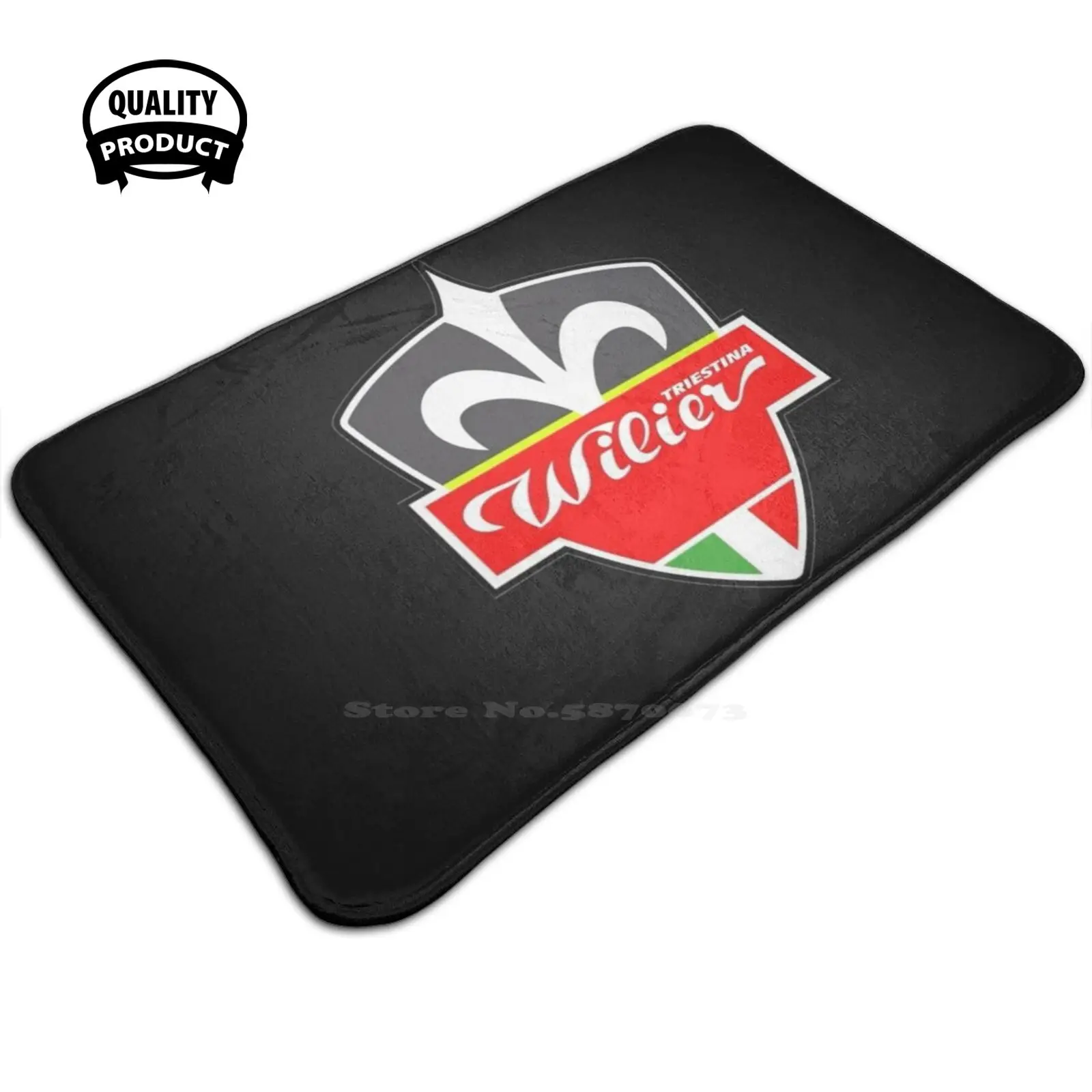 Wilier Triestina-Logo Bici Da Corsa Classica Italiana Di Marca Ciclismo. Logo Badge. 3 Taglie Tappeto Per La Casa Tappeto Per Camera Wilier Trietina