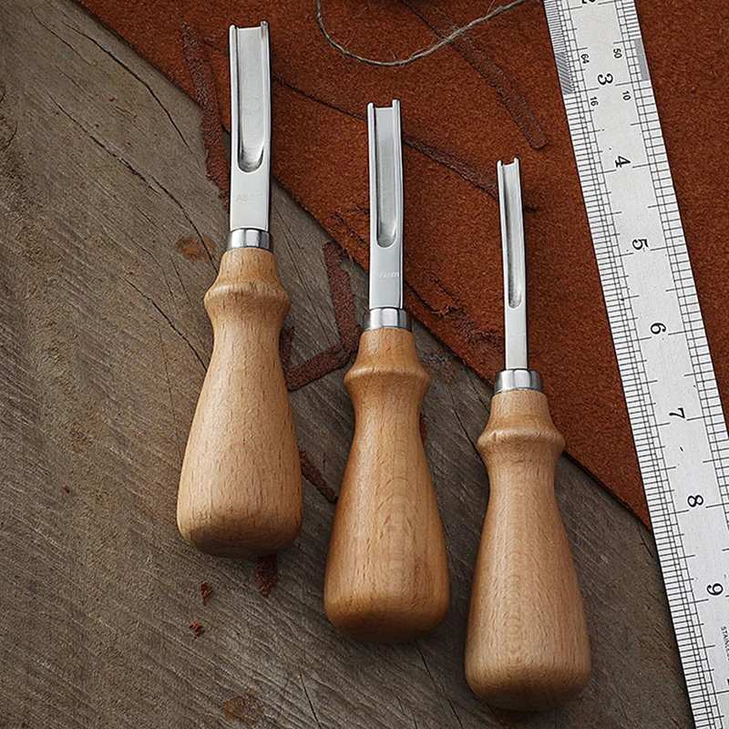 DIY Practical Leather Craft Edge Beveler Skiving Beveling Knife Cutting