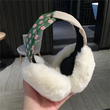 Женские зимние наушники; повязка на голову из искусственного меха; теплые плюшевые вечерние наушники; наушники для ушей; Nauszniki Orejeras De Invierno# xm4