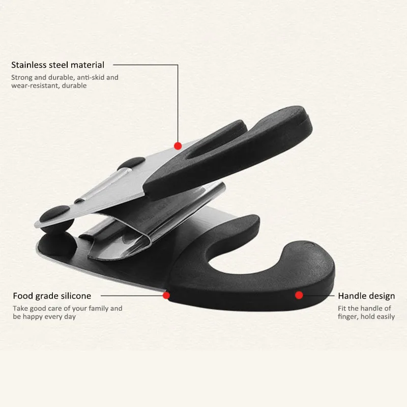 1 шт. сковорода край Кожаный Зажим Пособия по кулинарии Инструменты щипцы держатель Нержавеющая сталь Кухня гаджеты шпатель для хранения стеллаж для горшков зажимы