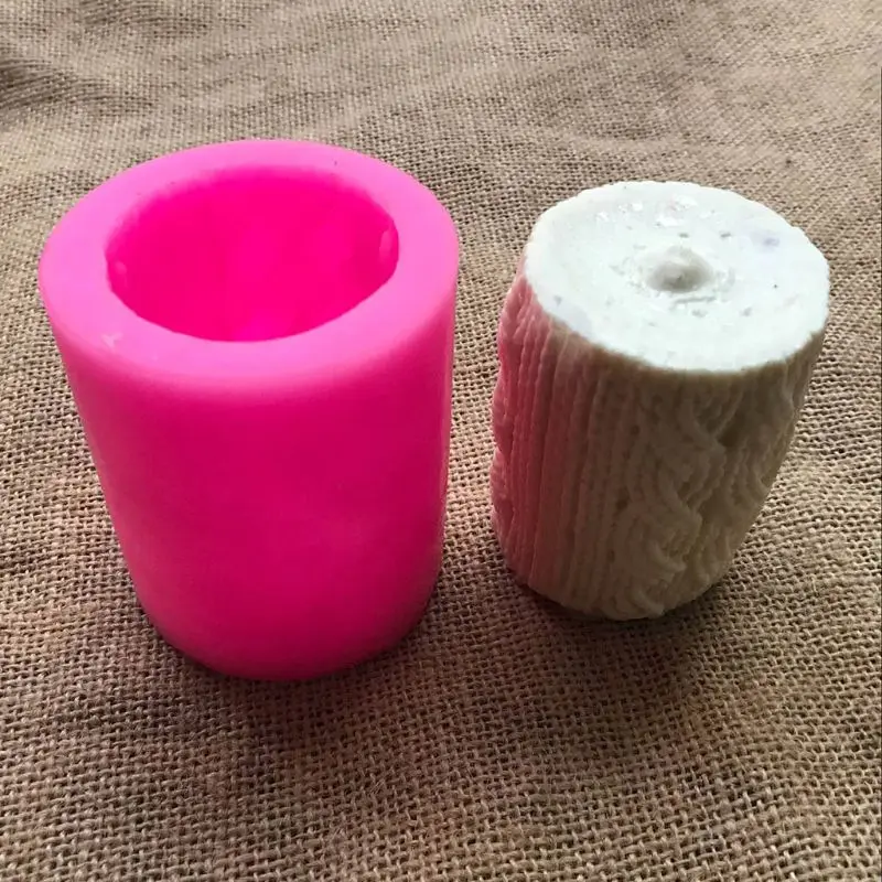 3D колонна силиконовая свеча форма для мыла Сделай Сам глина для изготовления торта инструменты для украшения шоколадом аксессуары