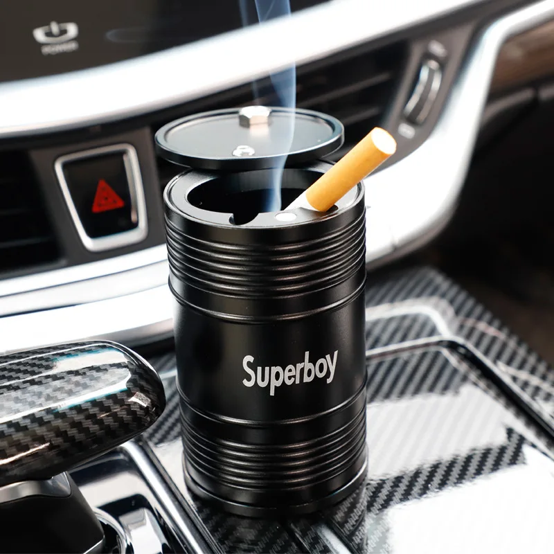 

Tide BrandAshtray Multi-function Car Ashtray Car Universal With Lid Ashtray Creative Metal Ashtray