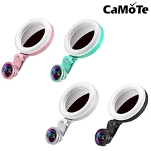 Selfie s лампа кольцевая лампа 20X широкоугольный планшет Светодиодный прожектор для макияжа объектив без искажений широкоугольный селфи вспышка лампа для iphone