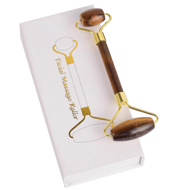 Eye Jade Roller Natural Stone Guasha Board Anti Puffiness Facial Massager Scraper Jade Face Roller Massage Set With Box