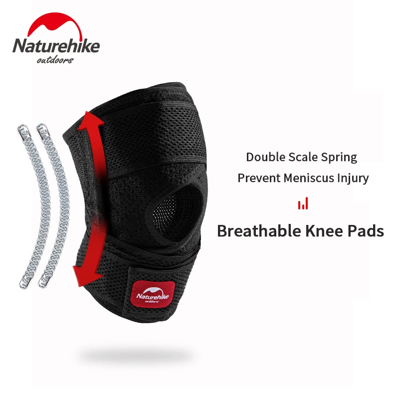 

Naturehike Sports Knee Pad Men and Women Thin Fitness Running Knee Joint Protector With Thickened Shock-absorbing SBR Pad