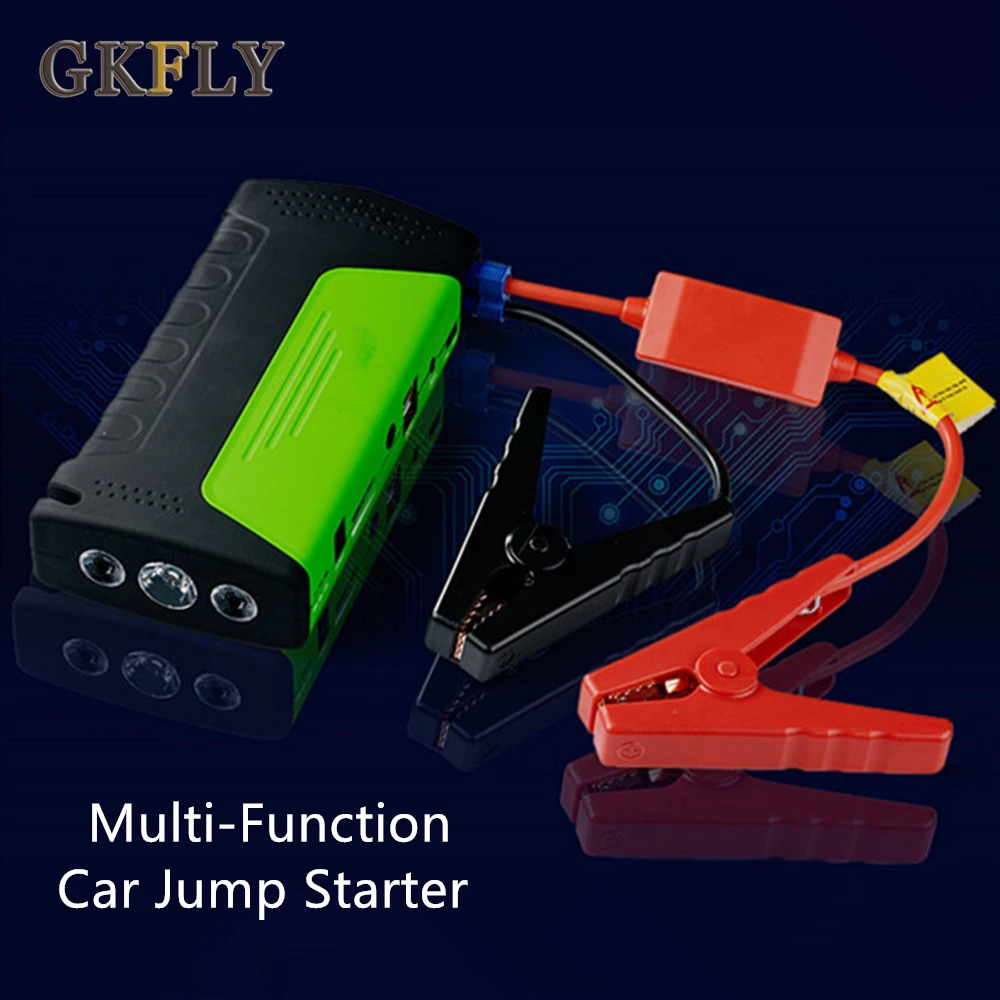 

GKFLY 12V Car Jump Starter Power Bank Portable Starting Booster Multifunction Battery Car Charger Emergency Fast Two-Way Charge