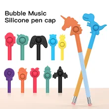 Capuchon de stylo Pioneer en forme de rongeur, 1 pièce, décompression pop its fitget, jouets, pincement, musique, bulle de doigt, porte clés, Extension