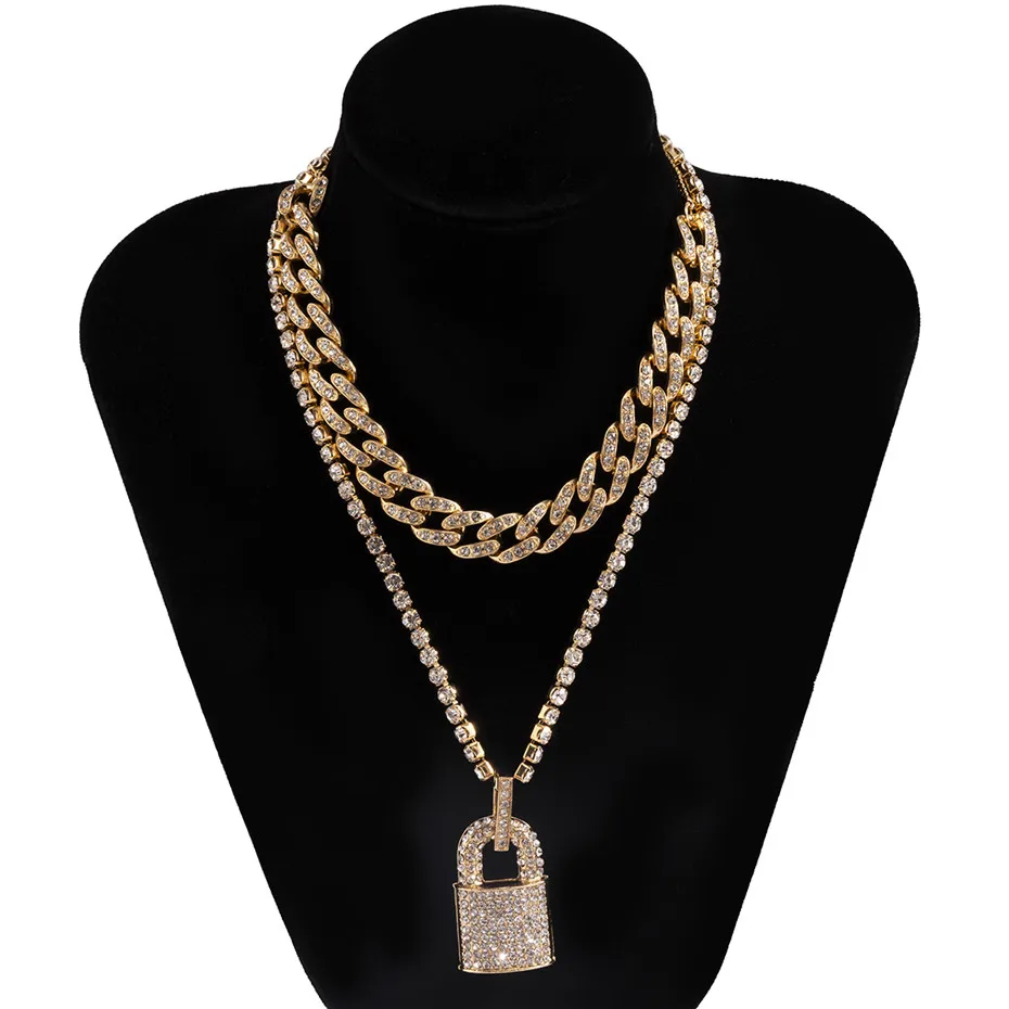 KunJoe 2021 New Hip Hop Bling Lock Pendant Choker Iced Out Shiny Cubic Zircon Necklace For Men Charm Jewelry Fashion Punk China KunJoe 2021 New Hip Hop Bling Lock Pendant Choker Iced Out Shiny Cubic Zircon Necklace For Men Charm Jewelry Fashion Punk China