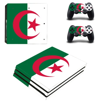 

National Flag Of Republic of Algeria Style Skin Sticker for PS4 Pro Console And Controllers Decal Vinyl Skins Cover Style 0818