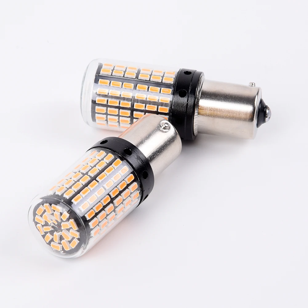 12V 1156 144SMD BAU15S PY21W Автомобильный светодиодный указатели поворота Canbus лампы части