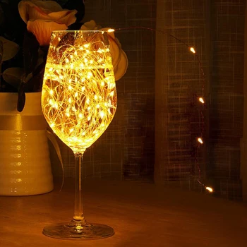 

5m 50led Twinkle String Light Waterproof Battery Copper Wire Lamp For Romantic Wedding Party Decor