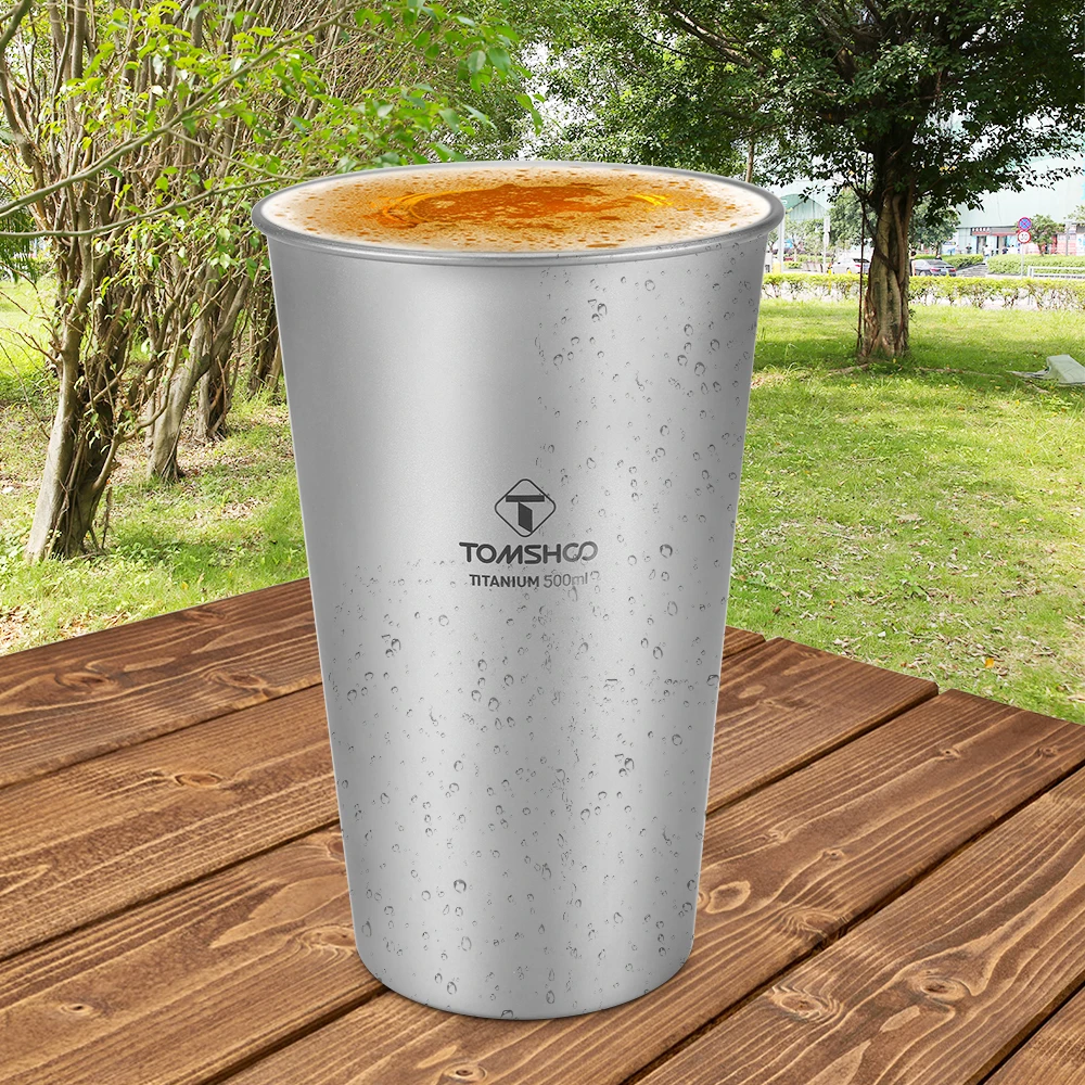 Титановая Двухстенная пивная чашка 10 унций пивные кружки с изоляцией посуда для напитков на открытом воздухе для кемпинга кофейные чашки кружка для путешествий