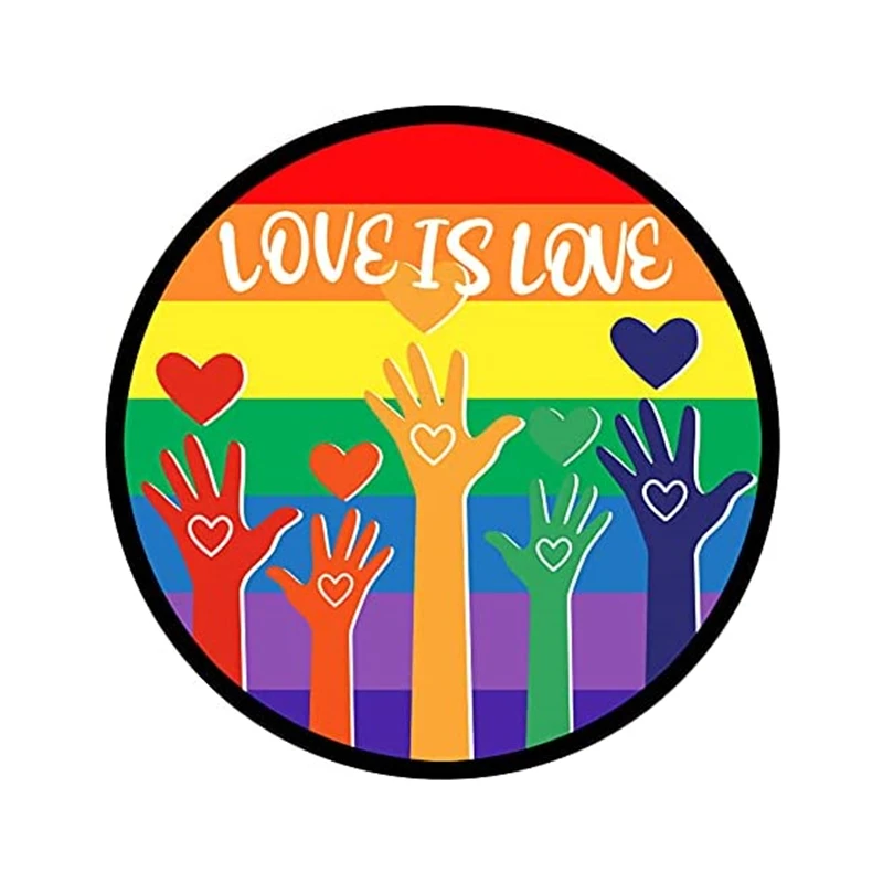 

Изысканная Радуга Love Is Love, женская модная Высококачественная Обложка для корпуса с царапинами, автомобильная наклейка, украшение для мотоцикла и ноутбука
