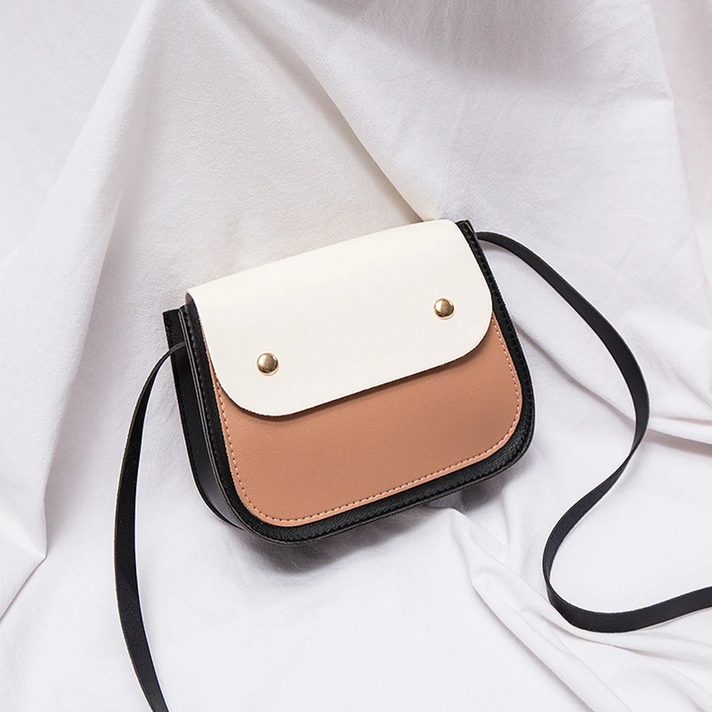 Small fresh shoulder bag hit color square bag sweet wild portable travel leisure cute holiday female simple temperament