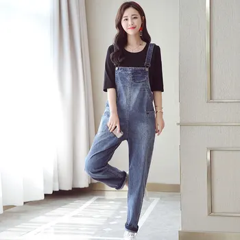 

Loose Casual Long Denim Romper Women Jumpsuits Large Size Jeans Harem Straps Jumpsuit Jeans Woman Denim Jean Female 2020
