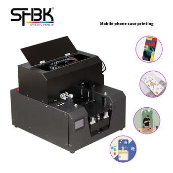 Kaufen A4 UV Inkjet Drucker Multifunktionale Home Office Mit Tinte Set Können Druck Foto Zylinder, Flache Muster Effekt Kostenloser Versand