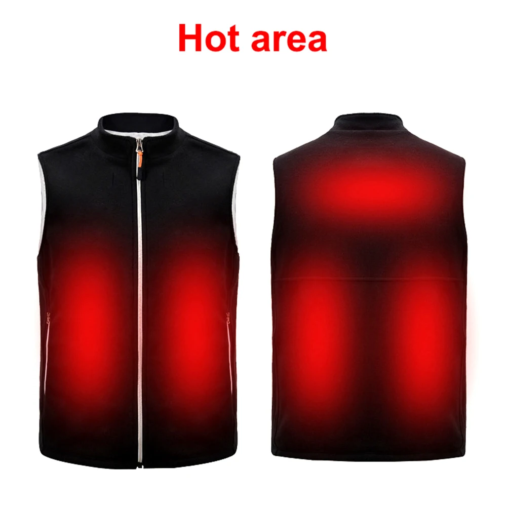 

Outdoor Men Electric Heated Vest USB Heating Vest Winter Thermal Polyester Camping Hiking Warm Hunting Jacket
