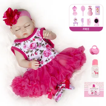 

50Cm Lifelike Rebirth Baby Doll Beautiful Short Hair Realistic Reborn Babe Doll Children Birthday Festival Best Gifts