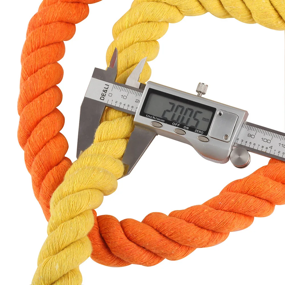 1Meter 20MM 3 Shares Twisted Colorful Cotton Cords/Rope for Bag Home Decor DIY Textile Accessories
