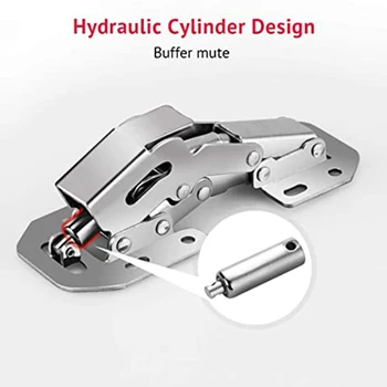 

Econom Cabinet Hinge Bridge Concealed Hinge Soft Close 3inch 90 Degrees Easy Installation Hinges No Drilling Door Hinges ds99