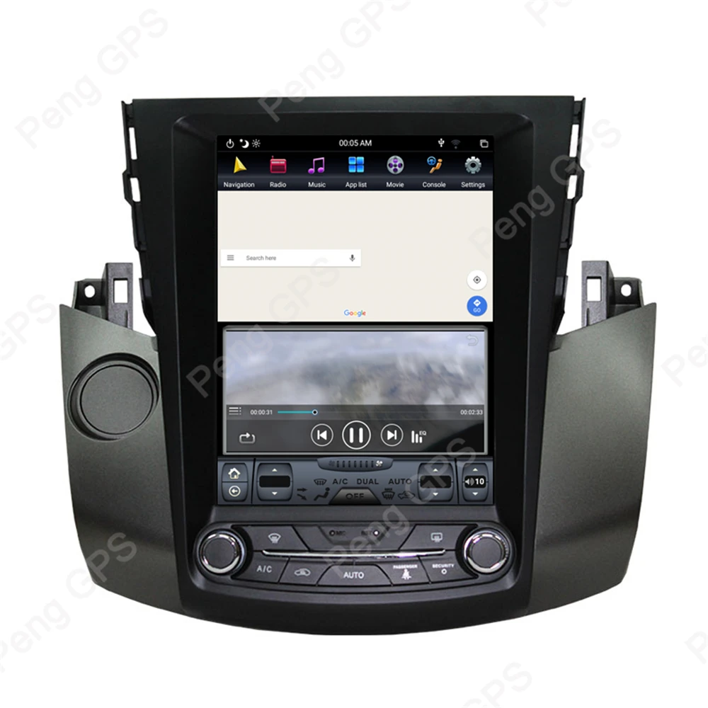 10," PX-6 Android 8,1 Автомобильный gps навигатор для Toyota RAV4 2006-2012 автомобильный Радио 4K Tesla стиль 1092*1080 стерео dvd-плеер блок