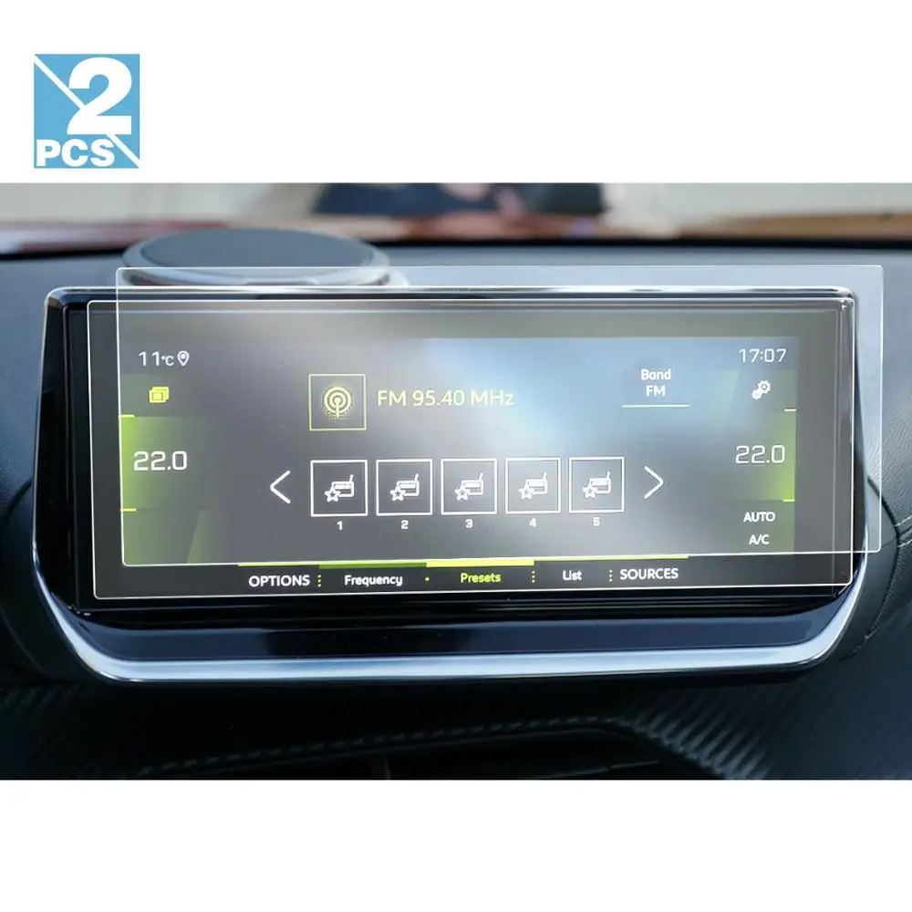 RUIYA Car PET Screen Protector For 208 e-208 2008 e-2008 10 Inch GPS Navigation Touch Center Display Auto Interior Accessories