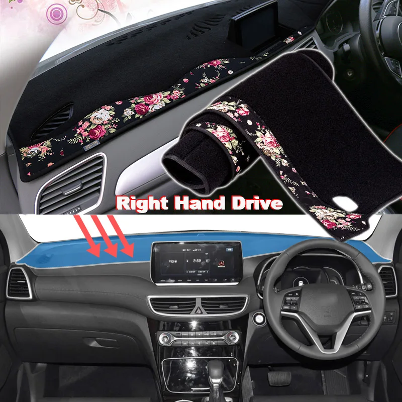 

Tommia China decorative pattern Car Dashmat Dashboard Mat Non-slip Dash Board Pad Cover for Hyundai Tucson 2019 2020