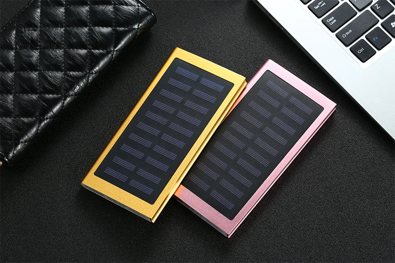 Солнечный внешний аккумулятор 30000 мАч Внешний аккумулятор 2 USB светодиодный внешний аккумулятор портативный мобильный телефон солнечное зарядное устройство для Xiaomi iphone huawie
