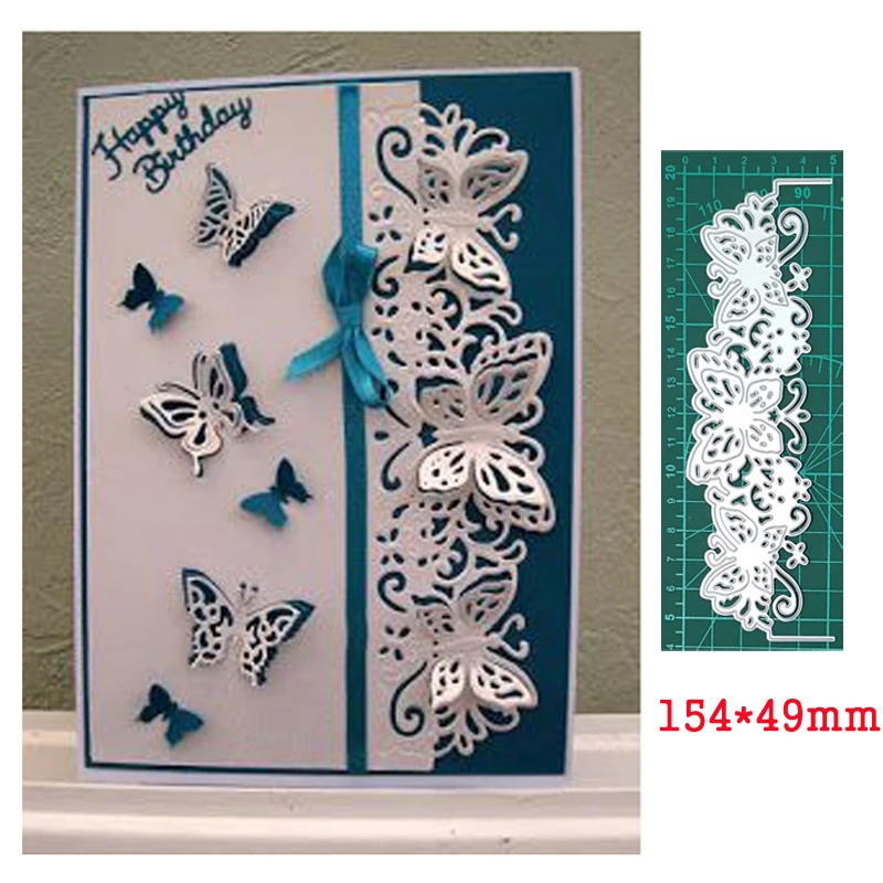 

Etched Craft 3D Butterfly Lace Metal Cutting Dies For Stamps Scrapbooking Stencils DIY Paper Album Card Decor Embossing 2020 New