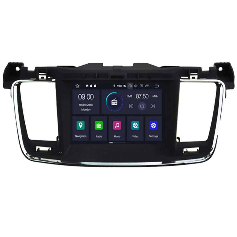 Автомобильный DVD плеер с GPS навигацией для PEUGEOT 508 2011 2012 2013 Android 10/Android 9