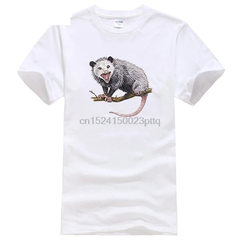 

Newest 2020 Fashion O-Neck Short Sleeve Opossum Possum Animal Broadcloth T Shirt For Men