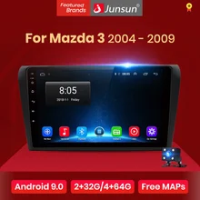 Junsun V1 2G+ 32G Android 9,0 DSP автомобильный Радио Мультимедиа Видео плеер для Mazda 3 2004-2009 мазда3 навигация gps 2 din