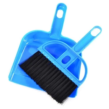

Mini Dust Pan and Brush Set for Guinea Pig Toys, Hamster Cleaner Hedgehog Supplies, Small Broom and Dust Dust for Hamster Beddin