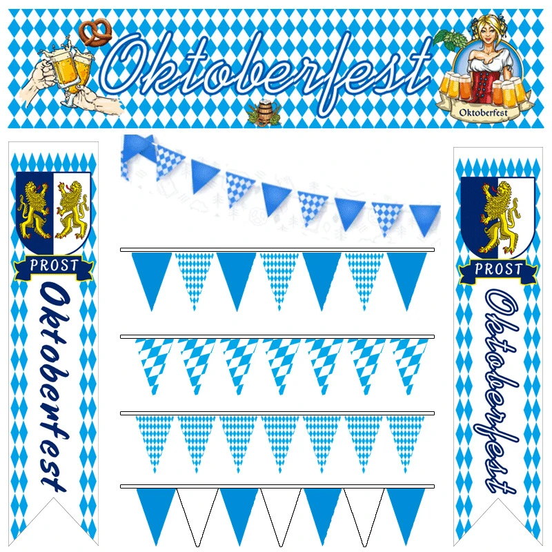 Drapeau Oktoberfest Fête de la bière 90x150cm déco