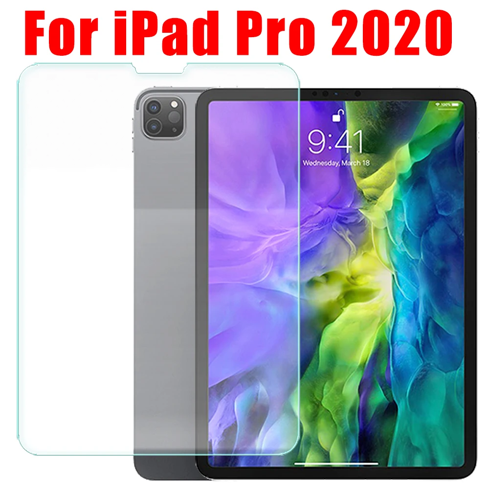 De cristal para Apple iPad 12,9 Pro 2020 protector de pantalla Pad 11 2nd 4th generación iPadPro de vidrio templado iPad12.9 iPad11 película 2018