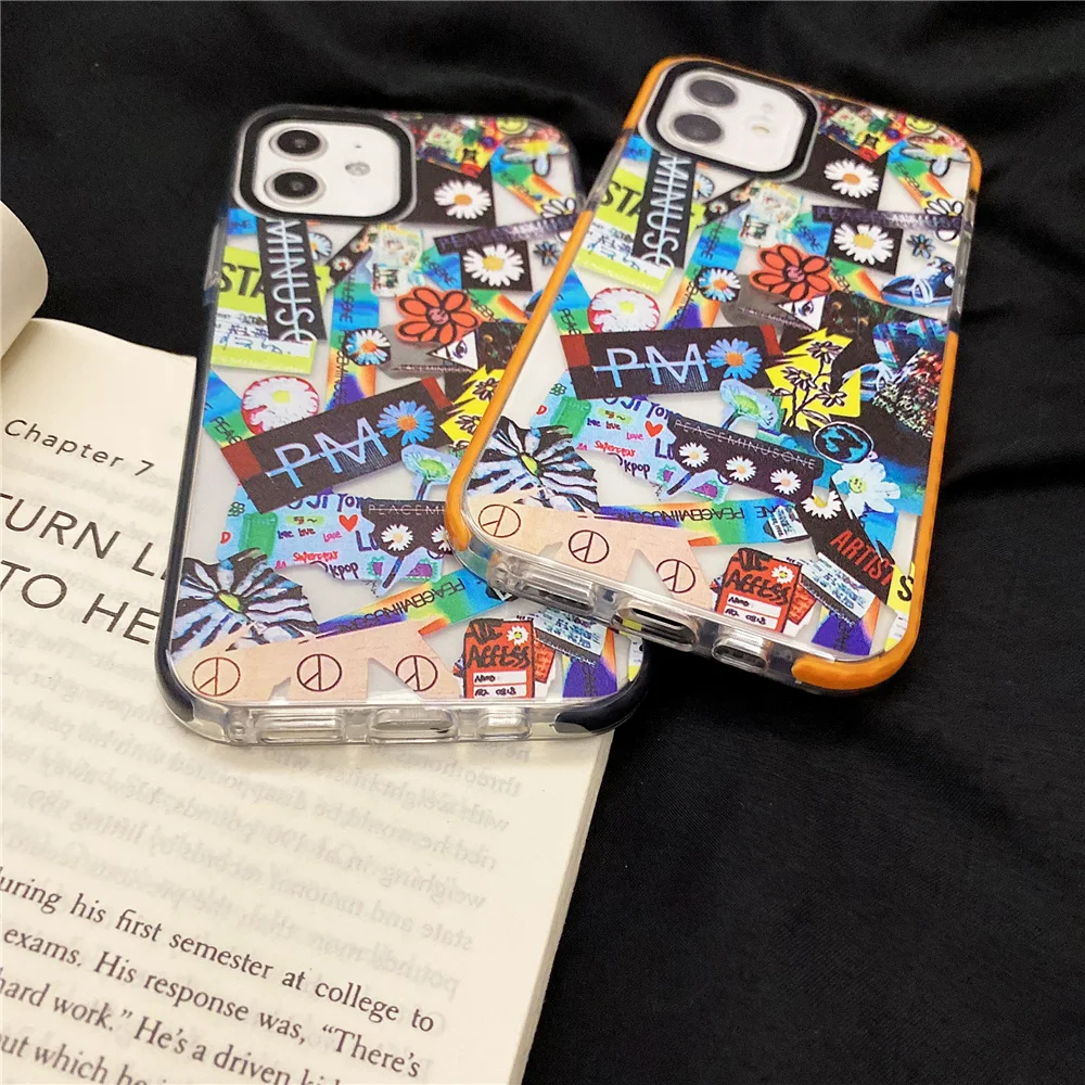 Hot GD Dragon Peaceminusone X Fragment Daisy Phone Case For iPhone 6 6s 7 8  Plus 12 mini 11 X XS Max XR Plus sports brand Cover - AliExpress Cellphones  & Telecommunications