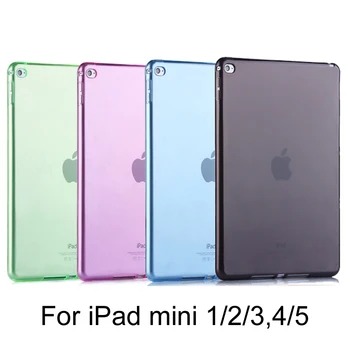 

Soft Case for iPad mini 4 5 Silicone Cover for Apple iPad Mini 1 2 3 Transparent Soft TPU Back Case Slim Clear Shell Skin