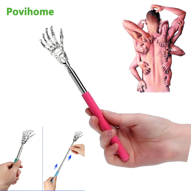 

Telescopic Stainless Steel Claw Massager For Back Massage Promotion Tools For Blood Circulation Relax Health Back Scratcher Tool