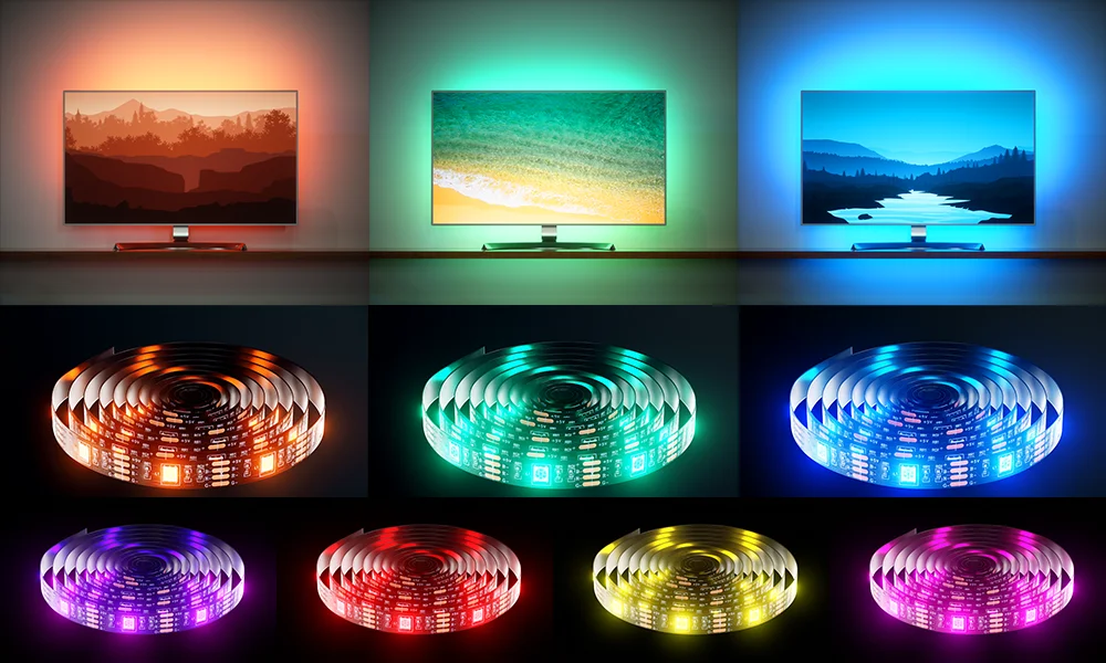 Led Strip Tv Light Rgb Best Tape For Brightness