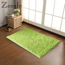 Zeegle большой размер ковер однотонный коврик для гостиной нескользящий коврик для прихожей моющийся прикроватный ковер Впитывающий Коврик для ванной комнаты