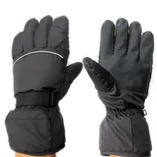 Зимние уплотненные перчатки с подогревом 4,5 V Электрический Аккумулятор Источник питания корпуса Лыжный ветрозащитный хлопчатобумажные перчатки для езды на мотоцикле на открытом воздухе
