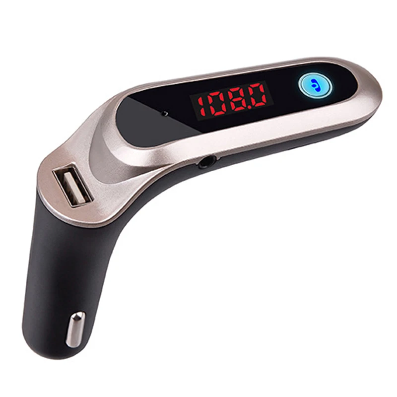 Negro Car Styling S7 Car Kit Transmisor FM Manos Libres Radio Reproductor MP3 Cargador USB LCD Reproductor de m/úsica Remoto Soporte Tarjeta TF