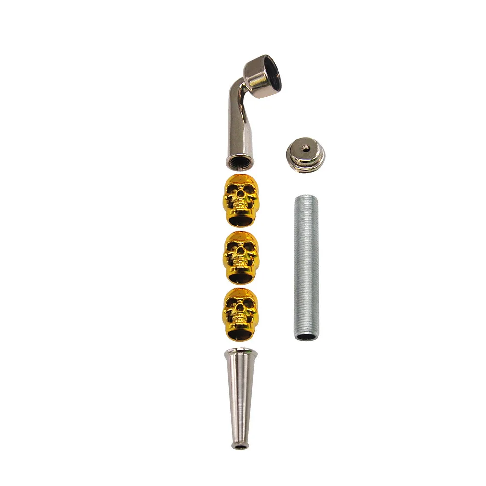 Skull Metal Smoking Pipe Tobacco Pipe mini Smoking Accessories Aluminium Alloy Cigarette Holder Men's Gift