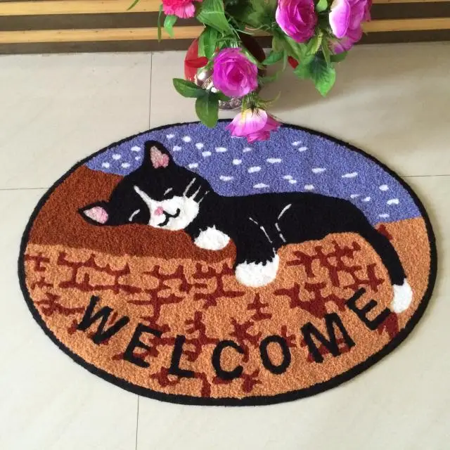 Ковры для кухни с животным принтом, декоративные аксессуары для дома, гостиной, ресторана в американском стиле, современный декор для девочек