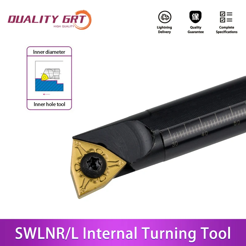 

Q.Grt S08K-SWLNR04 S10K-SWLNR04 Internal Turning Tool Holder Carbide Inserts WNMG SWLNR/L CNC Lathe Cutting Tools